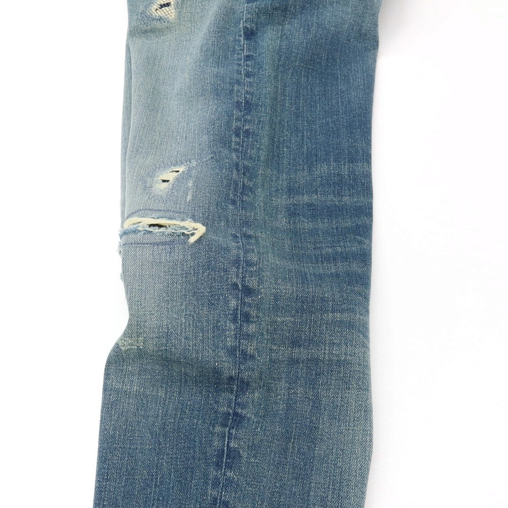 【新品アウトレット】ジースターロウ G-STAR RAW ダメージ＆リペア加工 コットンポリウレタン デニムパンツ ジーンズ ブルー【サイズ28/32】【 状態ランクN- 】【 メンズ 】