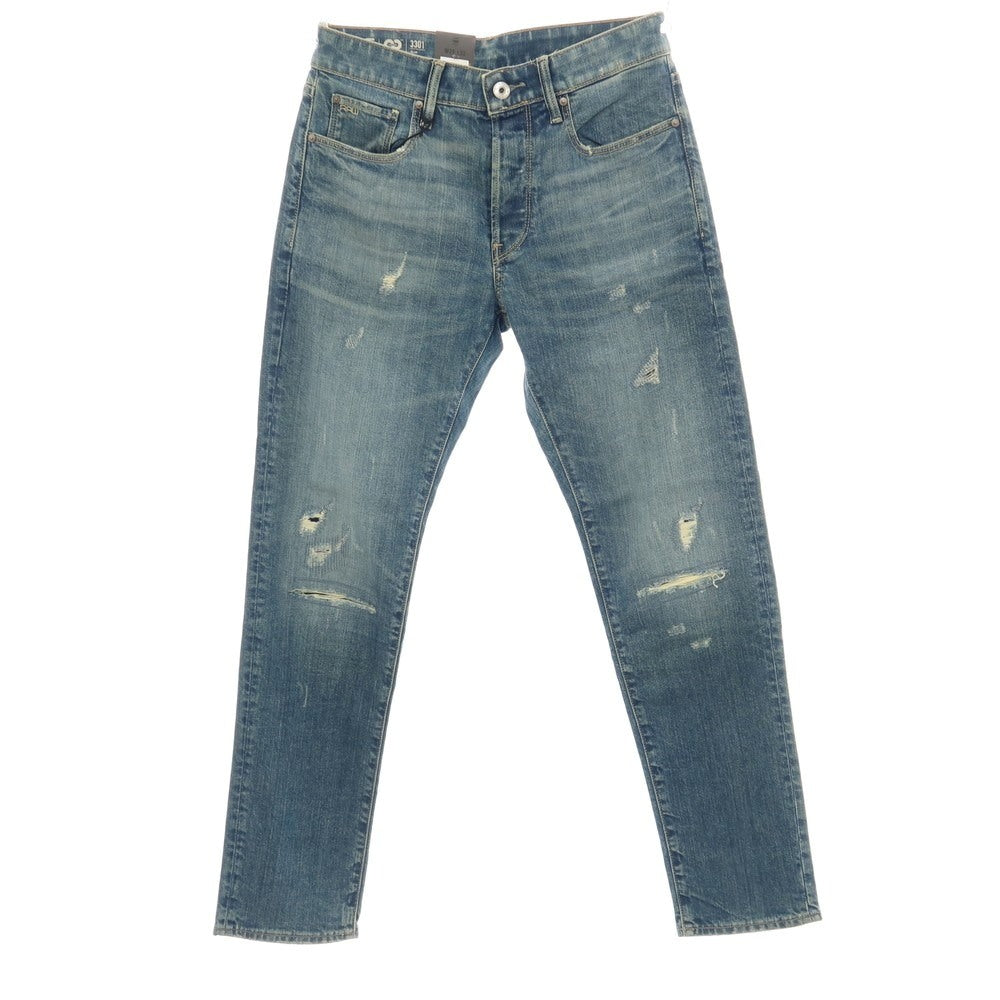 【新品アウトレット】ジースターロウ G-STAR RAW ダメージ＆リペア加工 コットンポリウレタン デニムパンツ ジーンズ ブルー【サイズ29/32】【 状態ランクN- 】【 メンズ 】