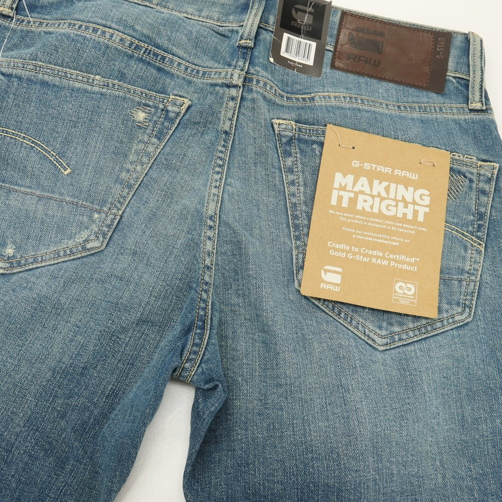 【新品アウトレット】ジースターロウ G-STAR RAW ダメージ＆リペア加工 コットンポリウレタン デニムパンツ ジーンズ ブルー【サイズ29/32】【 状態ランクN- 】【 メンズ 】