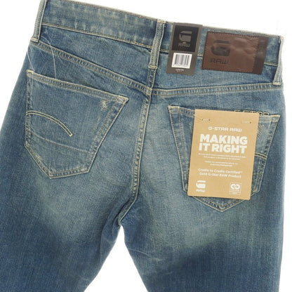 【新品アウトレット】ジースターロウ G-STAR RAW ダメージ＆リペア加工 コットンポリウレタン デニムパンツ ジーンズ ブルー【サイズ29/32】【 状態ランクN- 】【 メンズ 】