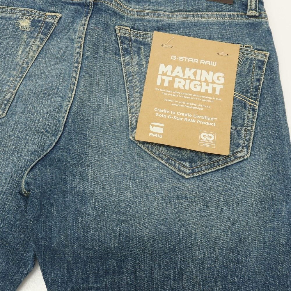 【新品アウトレット】ジースターロウ G-STAR RAW ダメージ＆リペア加工 コットンポリウレタン デニムパンツ ジーンズ ブルー【サイズ29/32】【 状態ランクN- 】【 メンズ 】