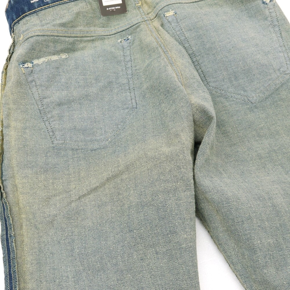 【新品アウトレット】ジースターロウ G-STAR RAW ダメージ＆リペア加工 コットンポリウレタン デニムパンツ ジーンズ ブルー【サイズ30/32】【 状態ランクN- 】【 メンズ 】