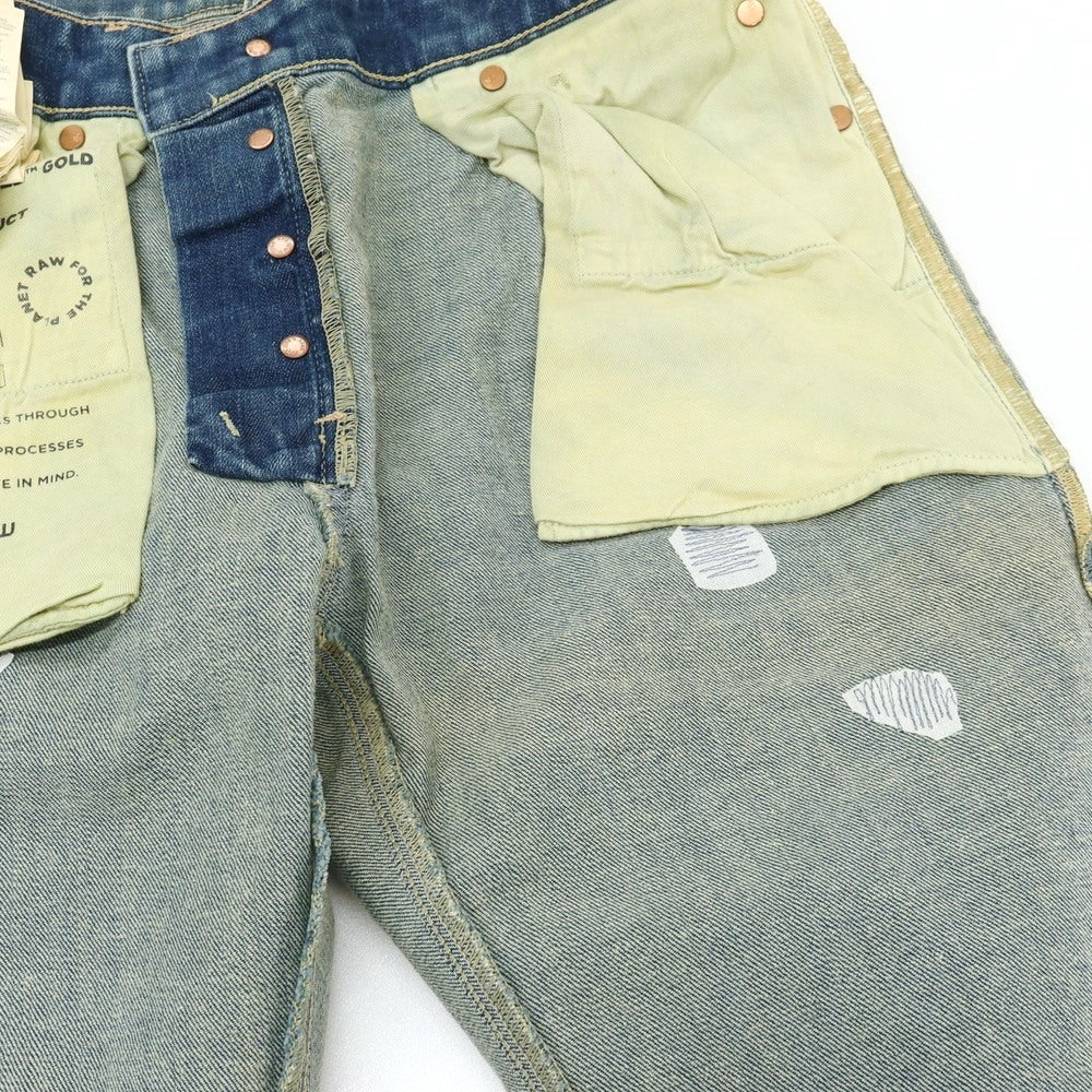 【新品アウトレット】ジースターロウ G-STAR RAW ダメージ＆リペア加工 コットンポリウレタン デニムパンツ ジーンズ ブルー【サイズ30/32】【 状態ランクN- 】【 メンズ 】