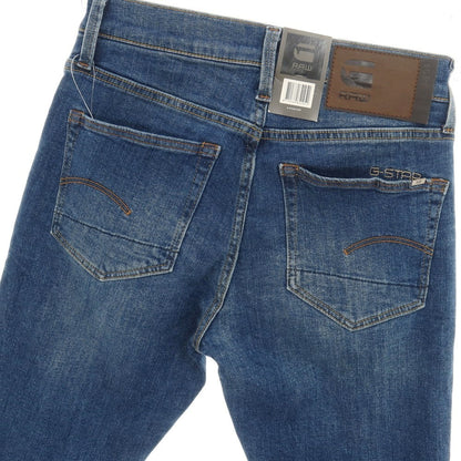 【新品アウトレット】ジースターロウ G-STAR RAW 3301 SLIM ストレッチ コットン デニムパンツ ジーンズ ネイビーブルー【サイズ27/30】【 状態ランクN- 】【 メンズ 】