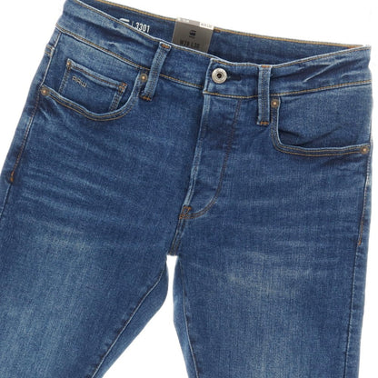 【新品アウトレット】ジースターロウ G-STAR RAW 3301 SLIM ストレッチ コットン デニムパンツ ジーンズ ネイビーブルー【サイズ28/30】【 状態ランクN- 】【 メンズ 】