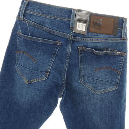 【新品アウトレット】ジースターロウ G-STAR RAW 3301 SLIM ストレッチ コットン デニムパンツ ジーンズ ネイビーブルー【サイズ28/30】【 状態ランクN- 】【 メンズ 】