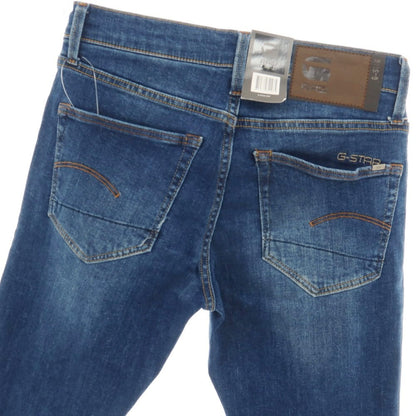 【新品】ジースターロウ G-STAR RAW 3301 SLIM ストレッチ コットン デニムパンツ ジーンズ ネイビーブルー【サイズ28/30】【 状態ランクN 】【 メンズ 】