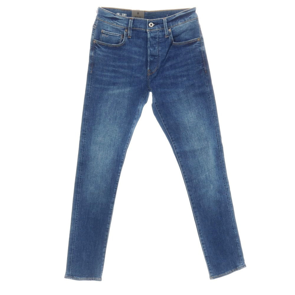 【新品アウトレット】ジースターロウ G-STAR RAW 3301 SLIM ストレッチ コットン デニムパンツ ジーンズ ネイビーブルー【サイズ28/32】【 状態ランクN- 】【 メンズ 】