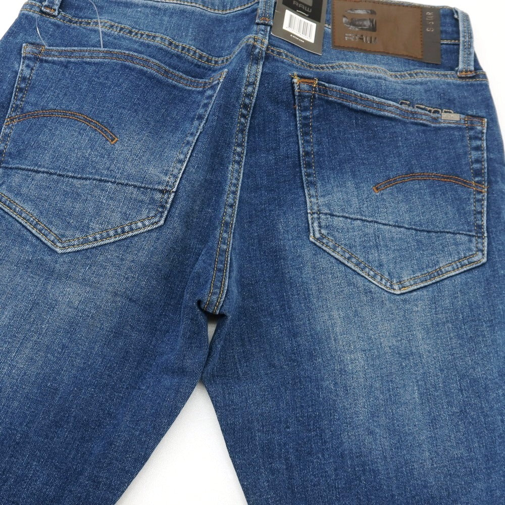 【新品アウトレット】ジースターロウ G-STAR RAW 3301 SLIM ストレッチ コットン デニムパンツ ジーンズ ネイビーブルー【サイズ28/32】【 状態ランクN- 】【 メンズ 】