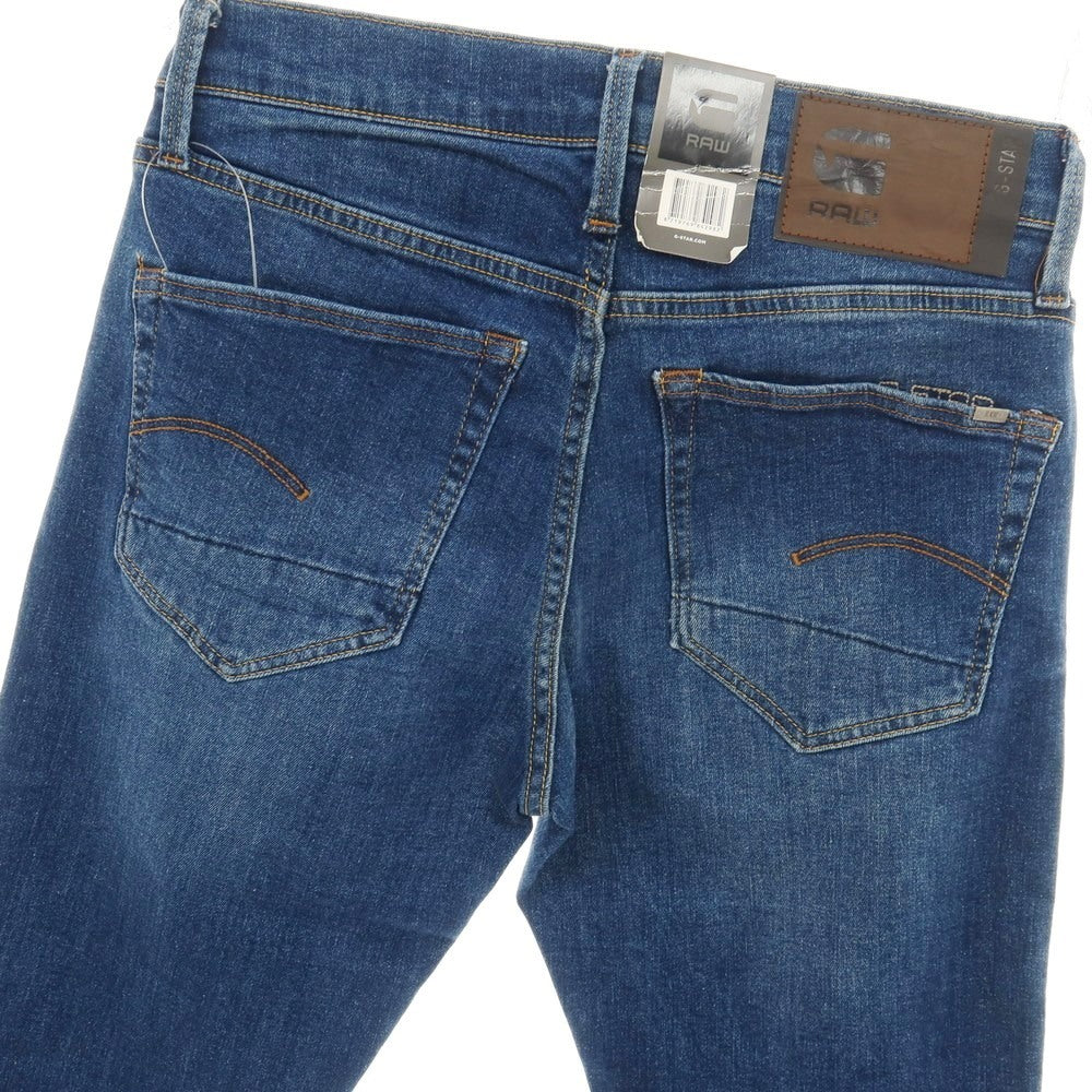 【新品アウトレット】ジースターロウ G-STAR RAW 3301 SLIM ストレッチ コットン デニムパンツ ジーンズ ネイビーブルー【サイズ28/32】【 状態ランクN- 】【 メンズ 】