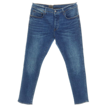 【新品アウトレット】ジースターロウ G-STAR RAW 3301 SLIM ストレッチ コットン デニムパンツ ジーンズ ネイビーブルー【サイズ36/32】【 状態ランクN- 】【 メンズ 】