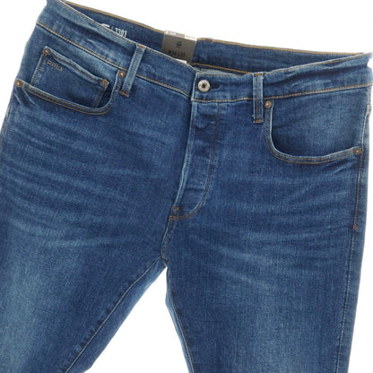 【新品アウトレット】ジースターロウ G-STAR RAW 3301 SLIM ストレッチ コットン デニムパンツ ジーンズ ネイビーブルー【サイズ36/32】【 状態ランクN- 】【 メンズ 】