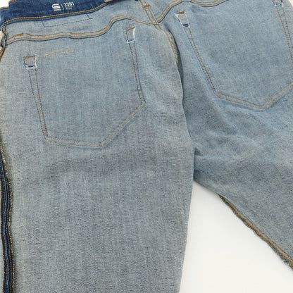 【新品アウトレット】ジースターロウ G-STAR RAW 3301 SLIM ストレッチ コットン デニムパンツ ジーンズ ネイビーブルー【サイズ36/32】【 状態ランクN- 】【 メンズ 】