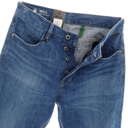 【新品アウトレット】ジースターロウ G-STAR RAW TRIPLE A REGULAR STRAIGHT コットン デニムパンツ ジーンズ ブルー【サイズ29/32】【 状態ランクN- 】【 メンズ 】