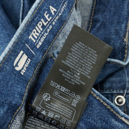 【新品アウトレット】ジースターロウ G-STAR RAW TRIPLE A REGULAR STRAIGHT コットン デニムパンツ ジーンズ ブルー【サイズ29/32】【 状態ランクN- 】【 メンズ 】