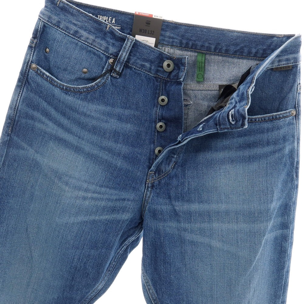 【新品アウトレット】ジースターロウ G-STAR RAW TRIPLE A REGULAR STRAIGHT コットン デニムパンツ ジーンズ ブルー【サイズ30/32】【 状態ランクN- 】【 メンズ 】