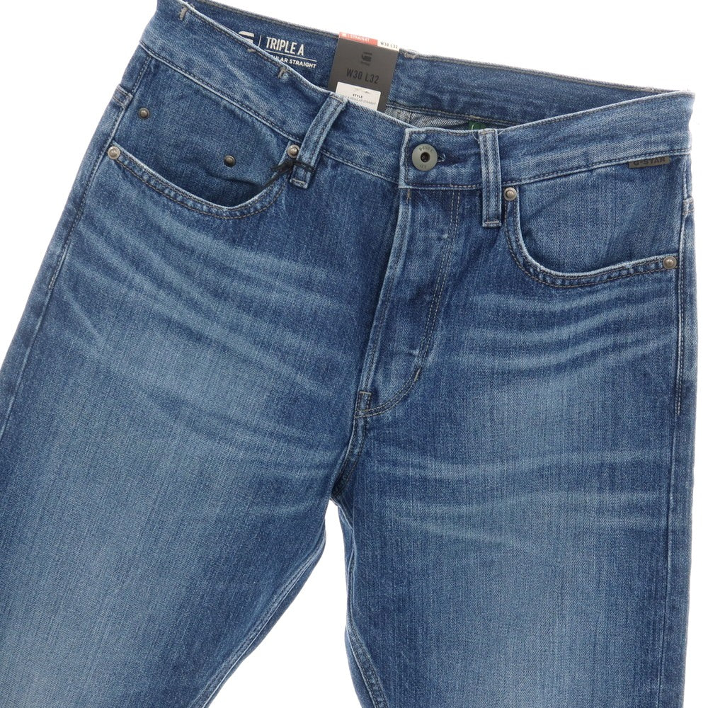 【新品アウトレット】ジースターロウ G-STAR RAW TRIPLE A REGULAR STRAIGHT コットン デニムパンツ ジーンズ ブルー【サイズ30/32】【 状態ランクN- 】【 メンズ 】