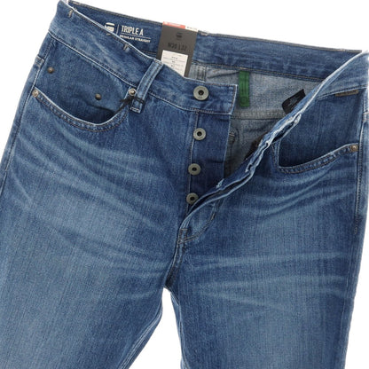 【新品アウトレット】ジースターロウ G-STAR RAW TRIPLE A REGULAR STRAIGHT コットン デニムパンツ ジーンズ ブルー【サイズ30/32】【 状態ランクN- 】【 メンズ 】