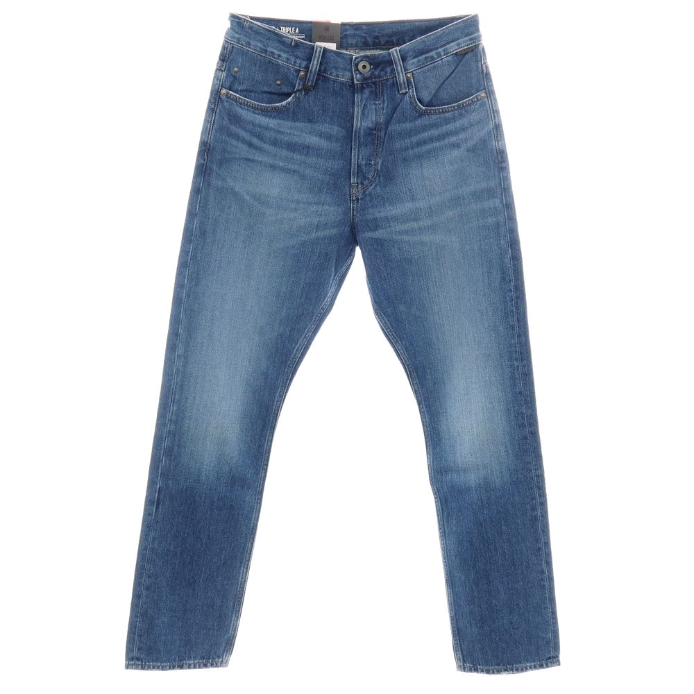 【新品アウトレット】ジースターロウ G-STAR RAW TRIPLE A REGULAR STRAIGHT コットン デニムパンツ ジーンズ ブルー【サイズ30/32】【 状態ランクN- 】【 メンズ 】