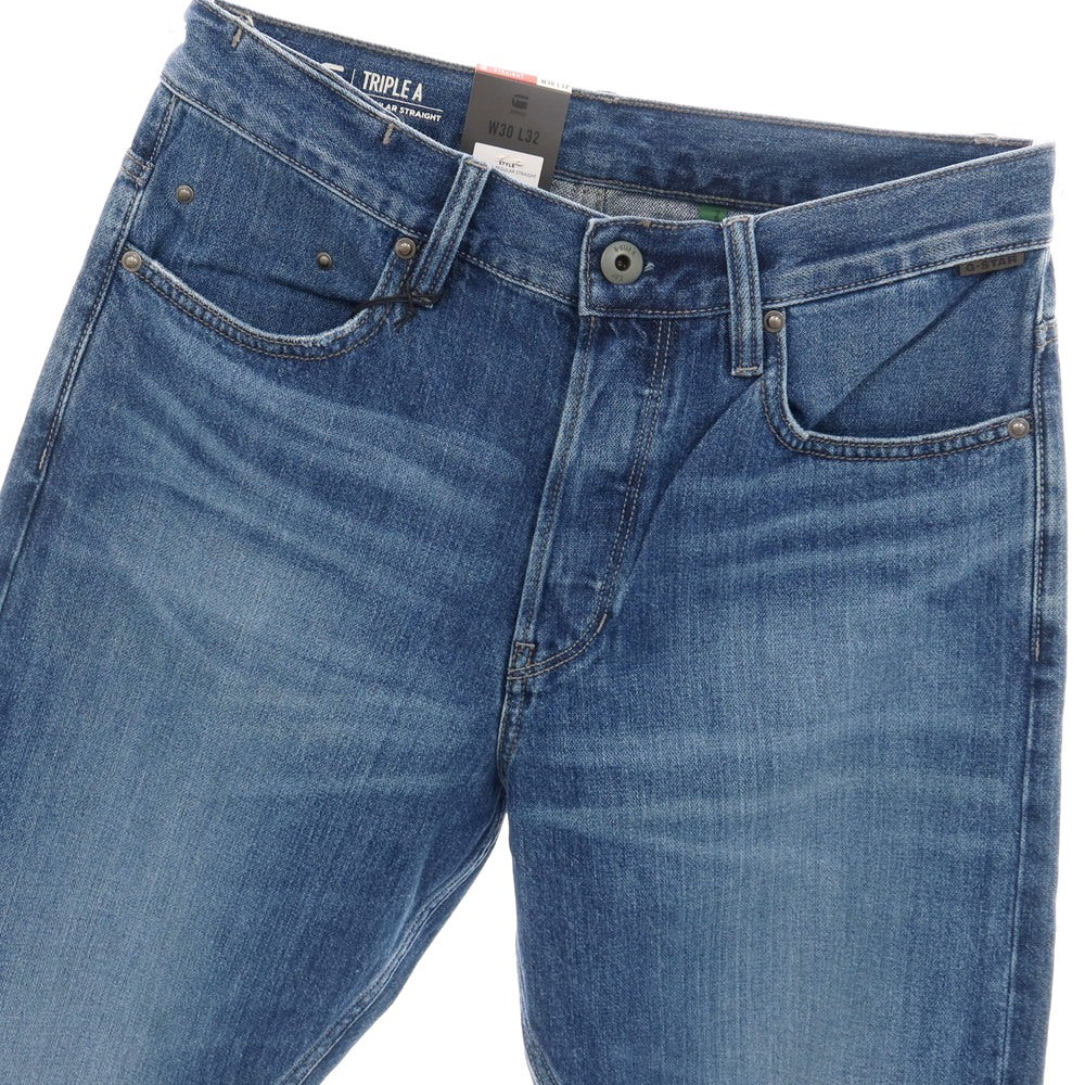 【新品アウトレット】ジースターロウ G-STAR RAW TRIPLE A REGULAR STRAIGHT コットン デニムパンツ ジーンズ ブルー【サイズ30/32】【 状態ランクN- 】【 メンズ 】