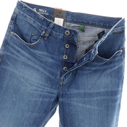 【新品アウトレット】ジースターロウ G-STAR RAW TRIPLE A REGULAR STRAIGHT コットン デニムパンツ ジーンズ ブルー【サイズ30/32】【 状態ランクN- 】【 メンズ 】