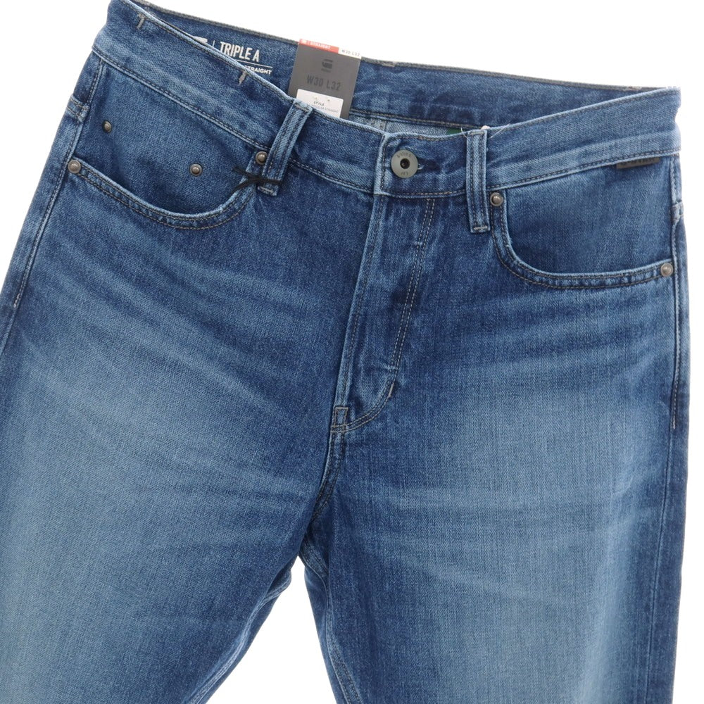 【新品アウトレット】ジースターロウ G-STAR RAW TRIPLE A REGULAR STRAIGHT コットン デニムパンツ ジーンズ ブルー【サイズ30/32】【 状態ランクN- 】【 メンズ 】
