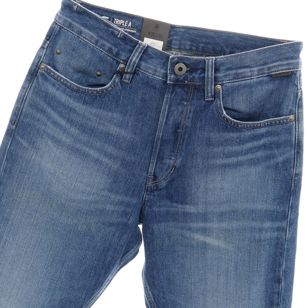 【新品アウトレット】ジースターロウ G-STAR RAW TRIPLE A REGULAR STRAIGHT コットン デニムパンツ ジーンズ ブルー【サイズ30/32】【 状態ランクN- 】【 メンズ 】