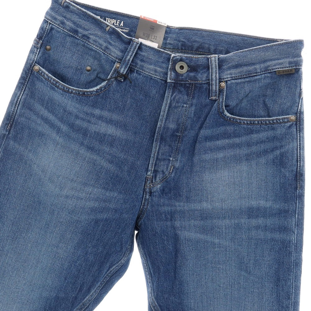 【新品アウトレット】ジースターロウ G-STAR RAW TRIPLE A REGULAR STRAIGHT コットン デニムパンツ ジーンズ ブルー【サイズ30/32】【 状態ランクN- 】【 メンズ 】