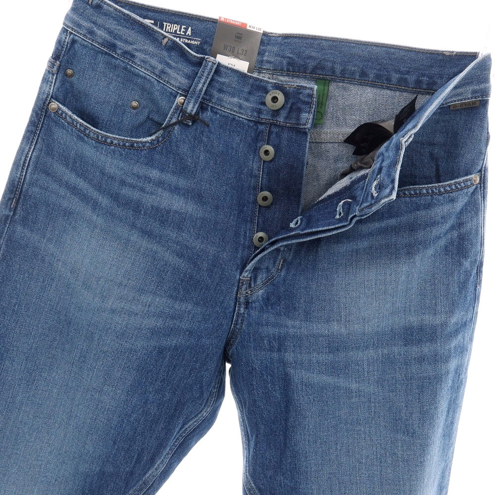【新品アウトレット】ジースターロウ G-STAR RAW TRIPLE A REGULAR STRAIGHT コットン デニムパンツ ジーンズ ブルー【サイズ30/32】【 状態ランクN- 】【 メンズ 】