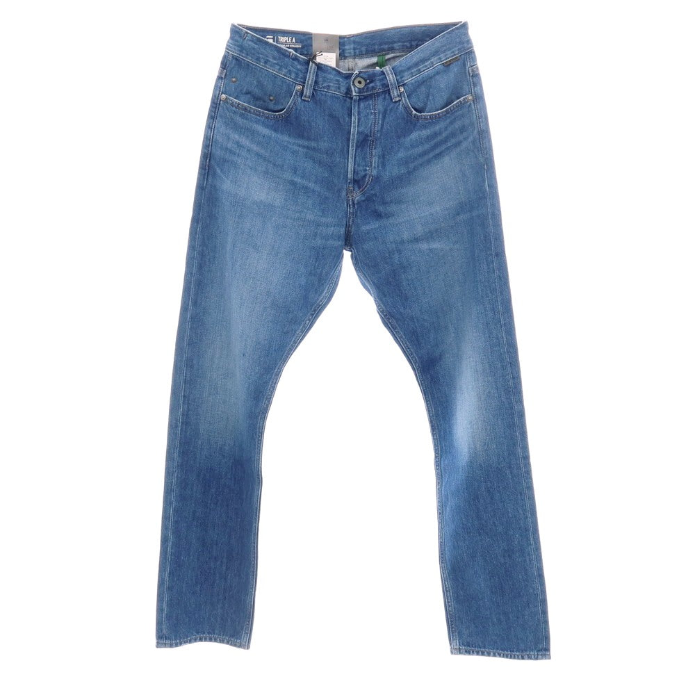 【新品アウトレット】ジースターロウ G-STAR RAW TRIPLE A REGULAR STRAIGHT コットン デニムパンツ ジーンズ ブルー【サイズ31/32】【 状態ランクN- 】【 メンズ 】