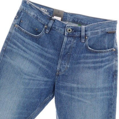 【新品アウトレット】ジースターロウ G-STAR RAW TRIPLE A REGULAR STRAIGHT コットン デニムパンツ ジーンズ ブルー【サイズ31/32】【 状態ランクN- 】【 メンズ 】