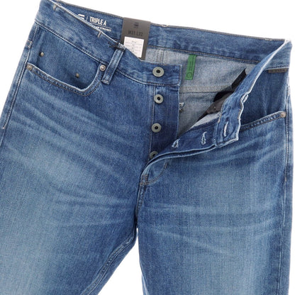 【新品アウトレット】ジースターロウ G-STAR RAW TRIPLE A REGULAR STRAIGHT コットン デニムパンツ ジーンズ ブルー【サイズ31/32】【 状態ランクN- 】【 メンズ 】
