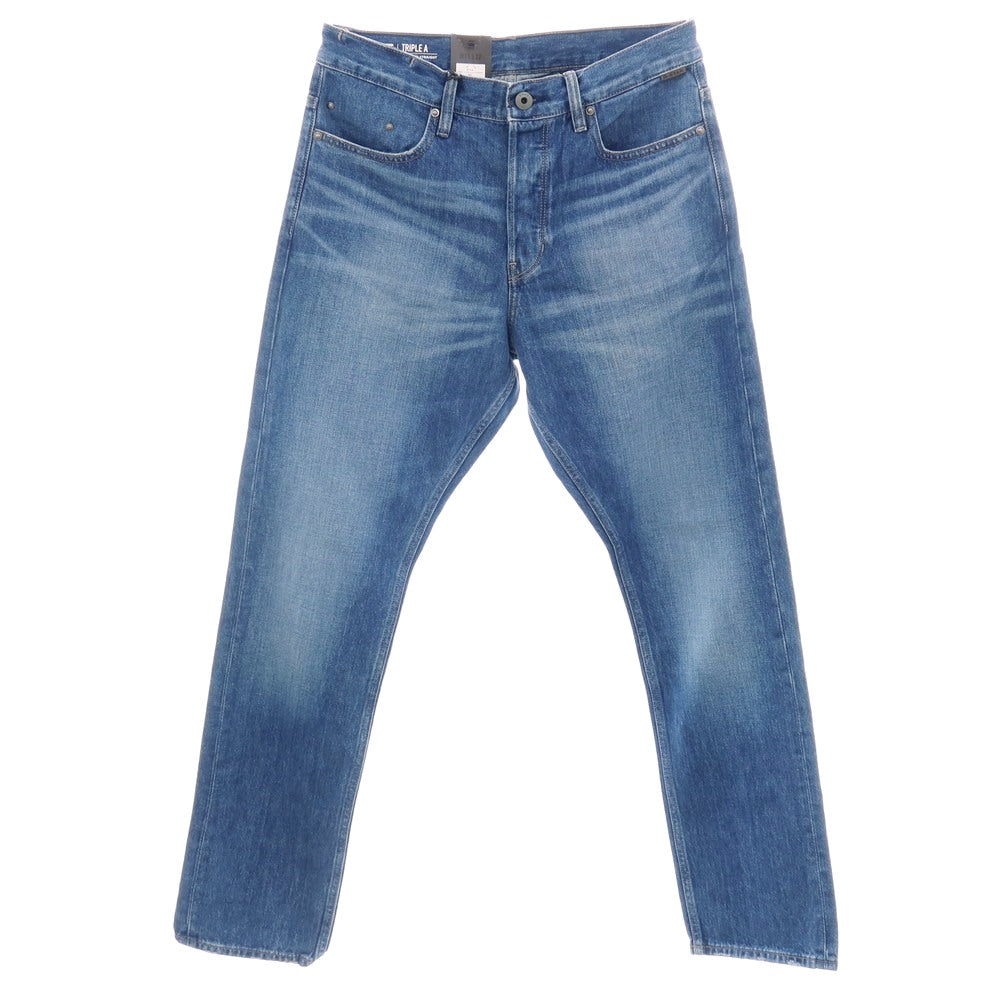 【新品アウトレット】ジースターロウ G-STAR RAW TRIPLE A REGULAR STRAIGHT コットン デニムパンツ ジーンズ ブルー【サイズ31/32】【 状態ランクN- 】【 メンズ 】