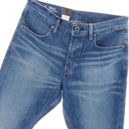 【新品アウトレット】ジースターロウ G-STAR RAW TRIPLE A REGULAR STRAIGHT コットン デニムパンツ ジーンズ ブルー【サイズ31/32】【 状態ランクN- 】【 メンズ 】