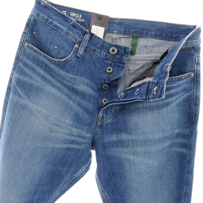 【新品アウトレット】ジースターロウ G-STAR RAW TRIPLE A REGULAR STRAIGHT コットン デニムパンツ ジーンズ ブルー【サイズ31/32】【 状態ランクN- 】【 メンズ 】