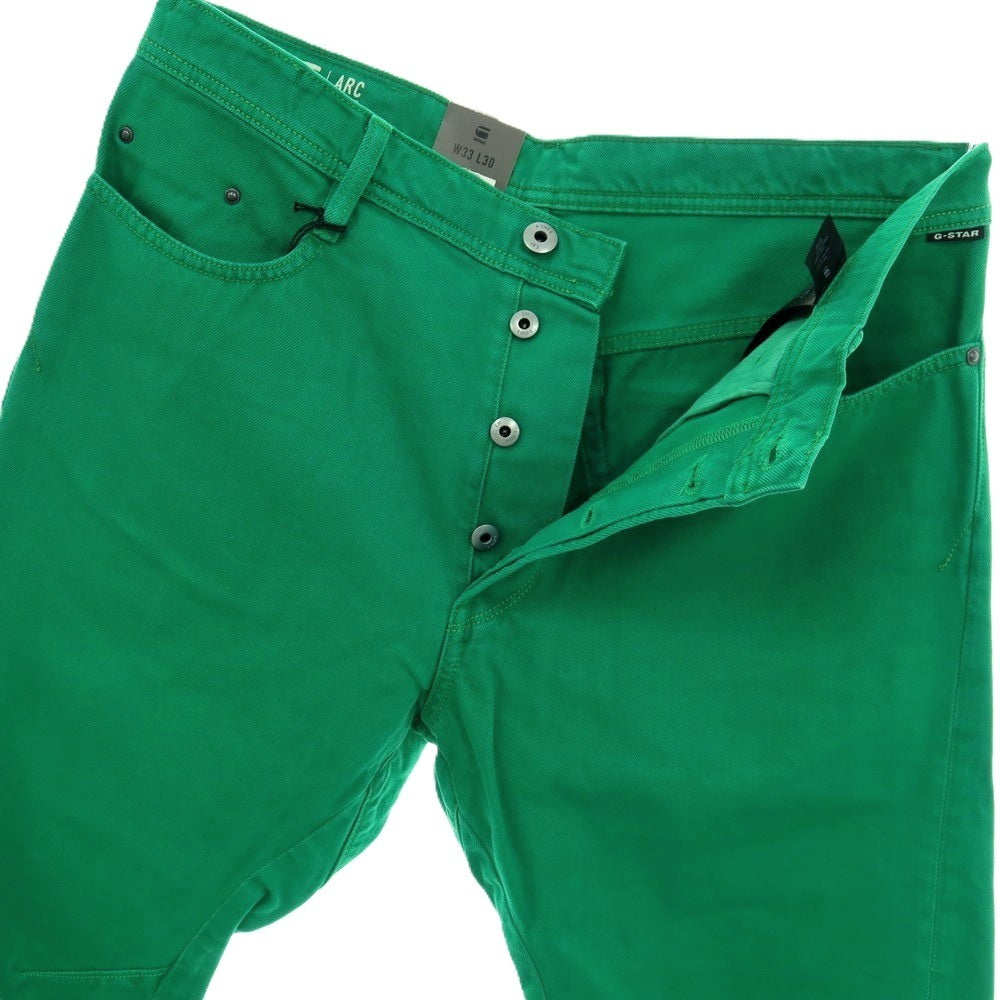 【新品】ジースターロウ G-STAR RAW ARC 3D コットン デニムパンツ グリーン【サイズ33/30】【 状態ランクN 】【 メンズ 】