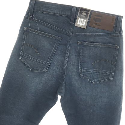 【新品】ジースターロウ G-STAR RAW A-STAQ TAPERED コーディング加工 デニムパンツ ジーンズ ネイビー【サイズ30/32】【 状態ランクN 】【 メンズ 】