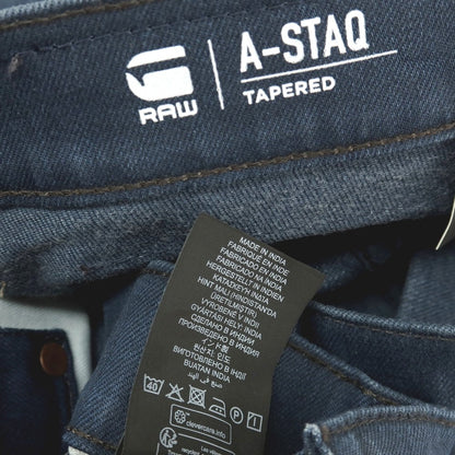 【新品】ジースターロウ G-STAR RAW A-STAQ TAPERED コーディング加工 デニムパンツ ジーンズ ネイビー【サイズ30/32】【 状態ランクN 】【 メンズ 】