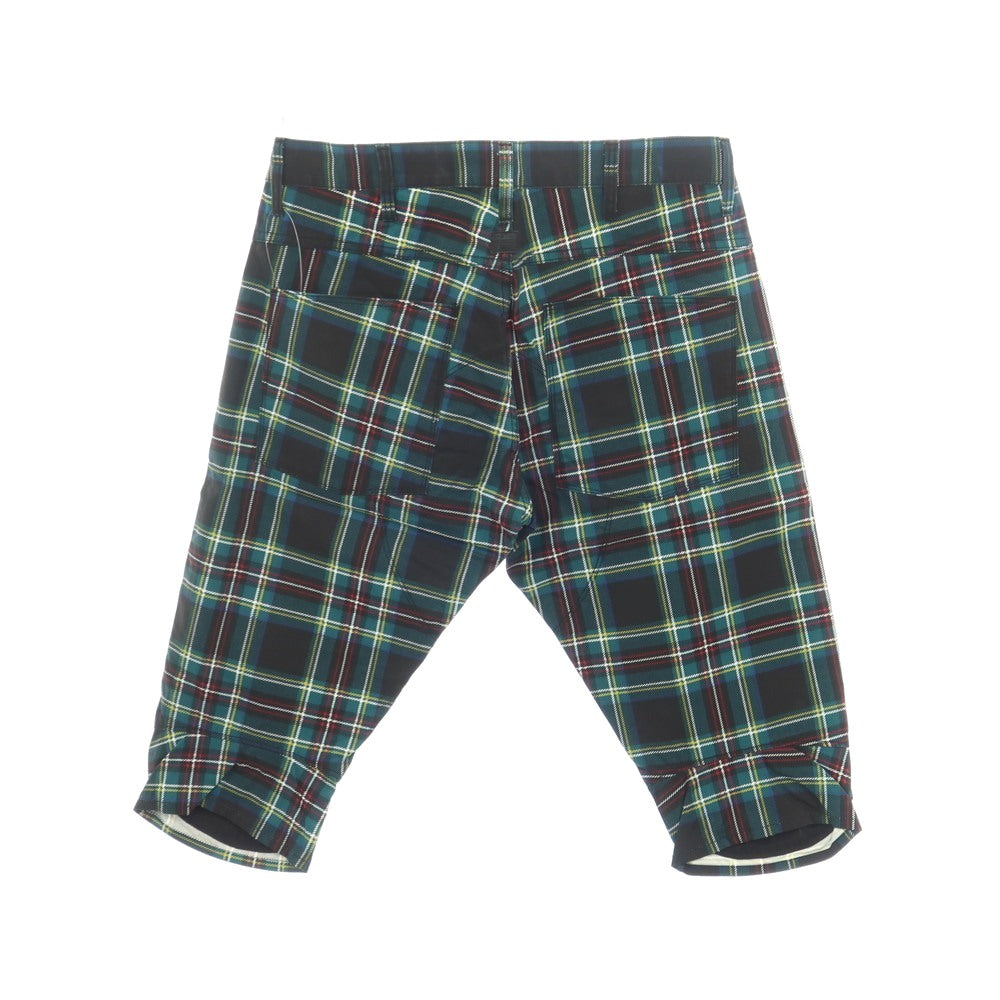 【新品】ジースターロウ G-STAR RAW 5622 3D TAPERED COJ カラーオーバーダイ チェック柄 クロップドパンツ グリーンxブラック【サイズ26/34】【 状態ランクN 】【 メンズ 】