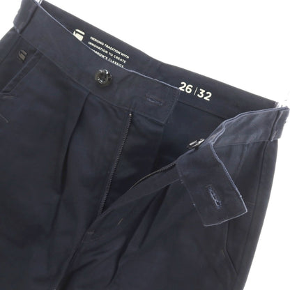 【新品アウトレット】ジースターロウ G-STAR RAW WORKER CHINO RELAXED ドリルツイルコットン ワークパンツ ネイビー【サイズ26/32】【 状態ランクN- 】【 メンズ 】