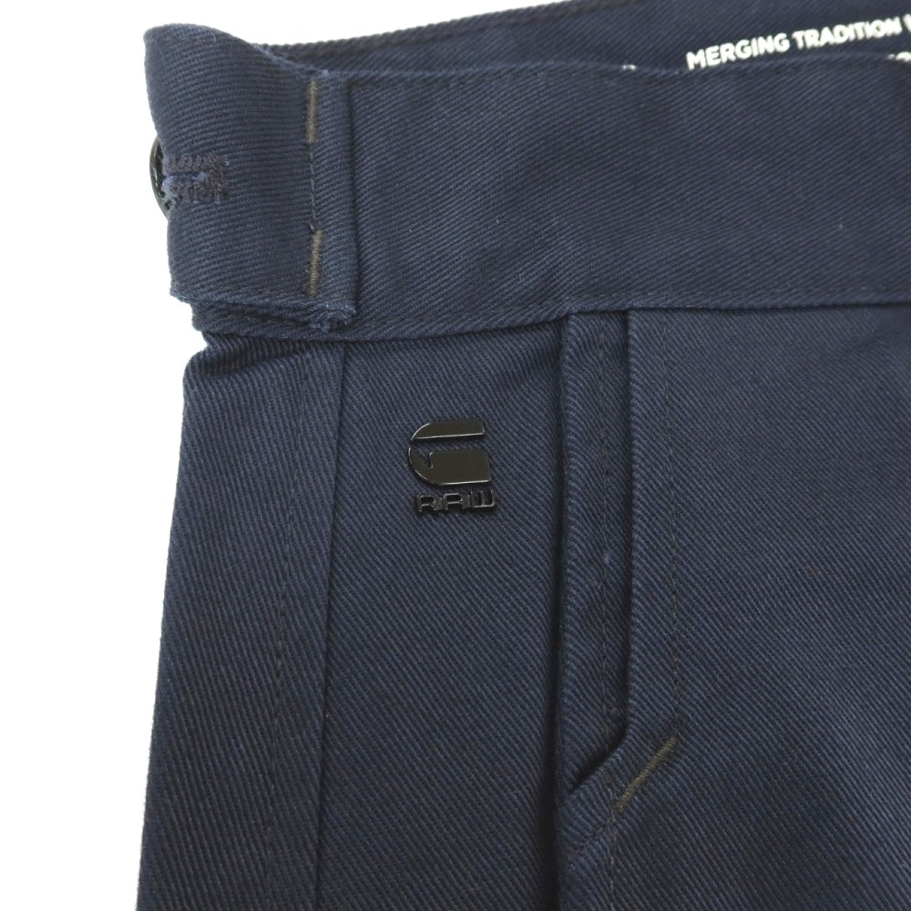 【新品】ジースターロウ G-STAR RAW WORKER CHINO RELAXED ドリルツイルコットン ワークパンツ ネイビー【サイズ26/32】【 状態ランクN 】【 メンズ 】
