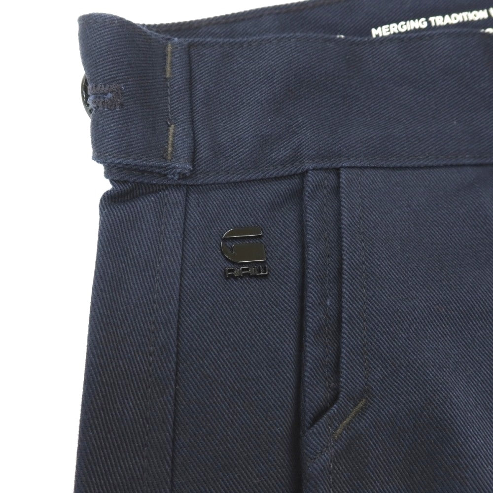 【新品】ジースターロウ G-STAR RAW WORKER CHINO RELAXED ドリルツイルコットン ワークパンツ ネイビー【サイズ26/32】【 状態ランクN 】【 メンズ 】