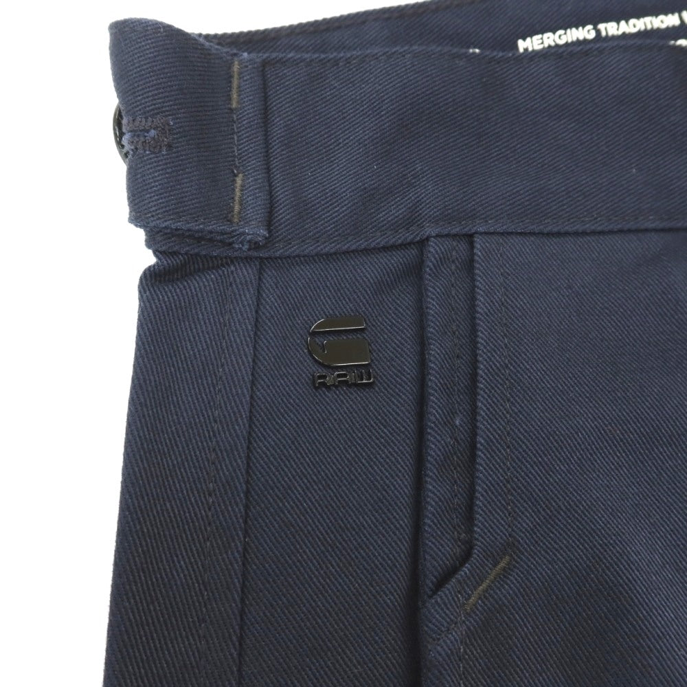 【新品】ジースターロウ G-STAR RAW WORKER CHINO RELAXED ドリルツイルコットン ワークパンツ ネイビー【サイズ26/32】【 状態ランクN 】【 メンズ 】