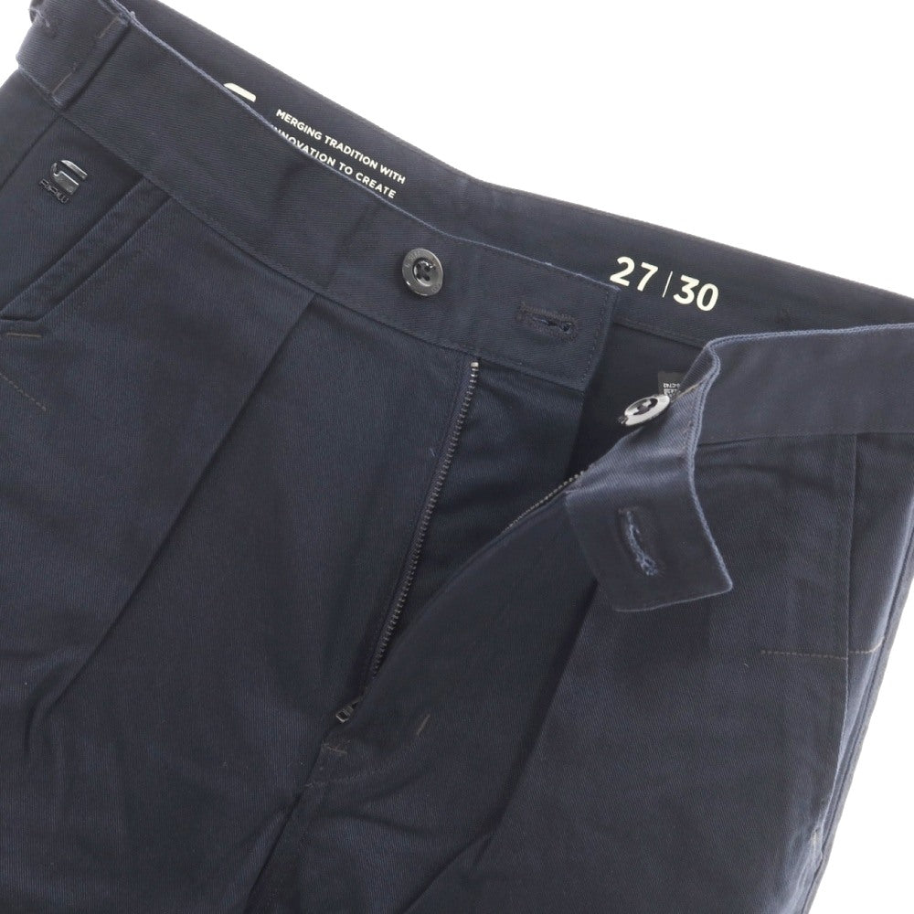 【新品】ジースターロウ G-STAR RAW WORKER CHINO RELAXED ドリルツイルコットン ワークパンツ ネイビー【サイズ27/30】【 状態ランクN 】【 メンズ 】