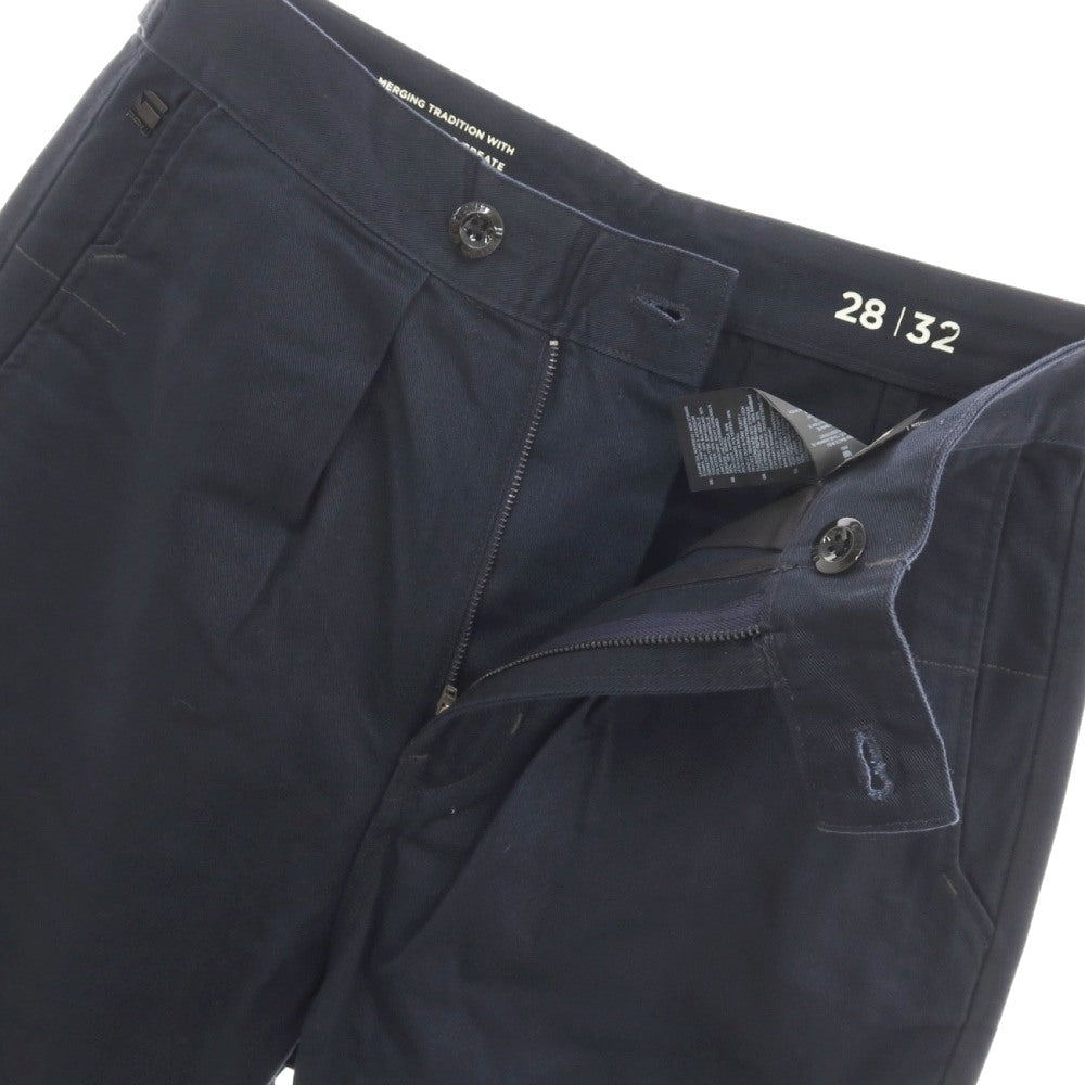 【新品】ジースターロウ G-STAR RAW WORKER CHINO RELAXED ドリルツイルコットン ワークパンツ ネイビー【サイズ28/32】【 状態ランクN 】【 メンズ 】