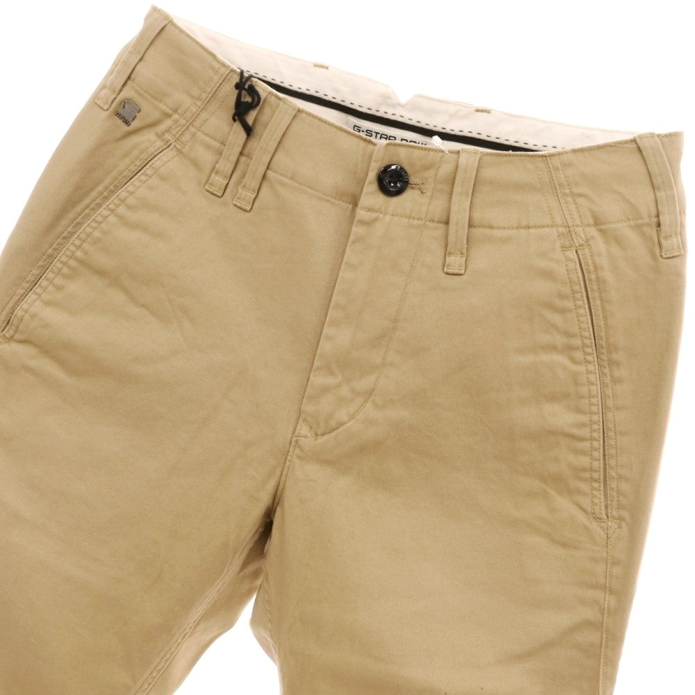 【新品】ジースターロウ G-STAR RAW VETAR SLIM CHINO ストレッチコットン チノパンツ ベージュ【サイズ27/30】【 状態ランクN 】【 メンズ 】