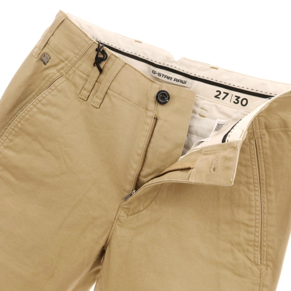 【新品】ジースターロウ G-STAR RAW VETAR SLIM CHINO ストレッチコットン チノパンツ ベージュ【サイズ27/30】【 状態ランクN 】【 メンズ 】