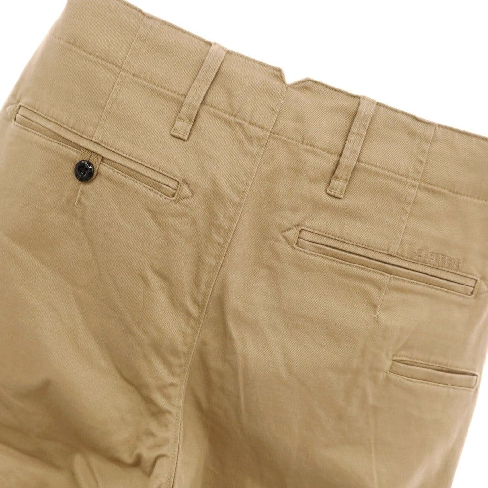 【新品】ジースターロウ G-STAR RAW VETAR SLIM CHINO ストレッチコットン チノパンツ ベージュ【サイズ27/30】【 状態ランクN 】【 メンズ 】