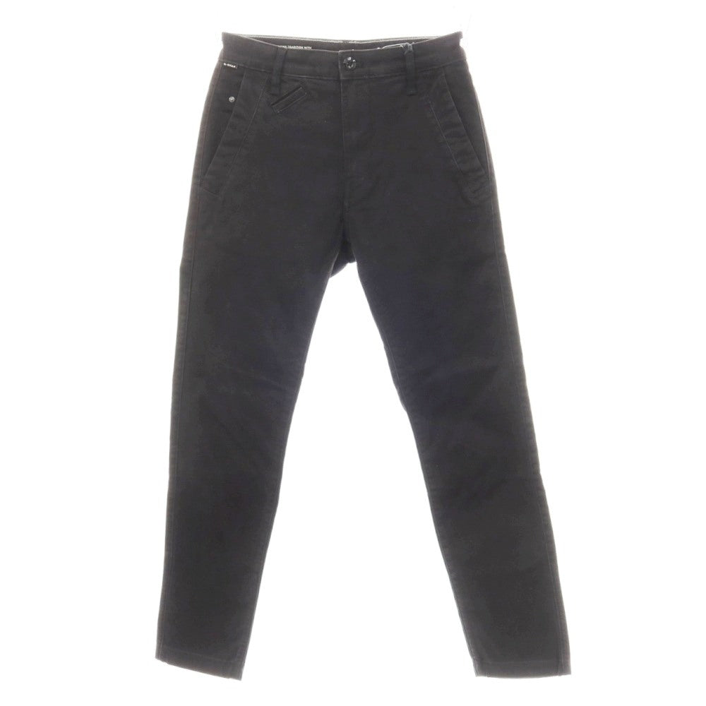 【新品アウトレット】ジースターロウ G-STAR RAW BRONSON 2.0 SLIM CHINO ストレッチコットン チノパンツ ブラック【サイズ26/30】【 状態ランクN- 】【 メンズ 】