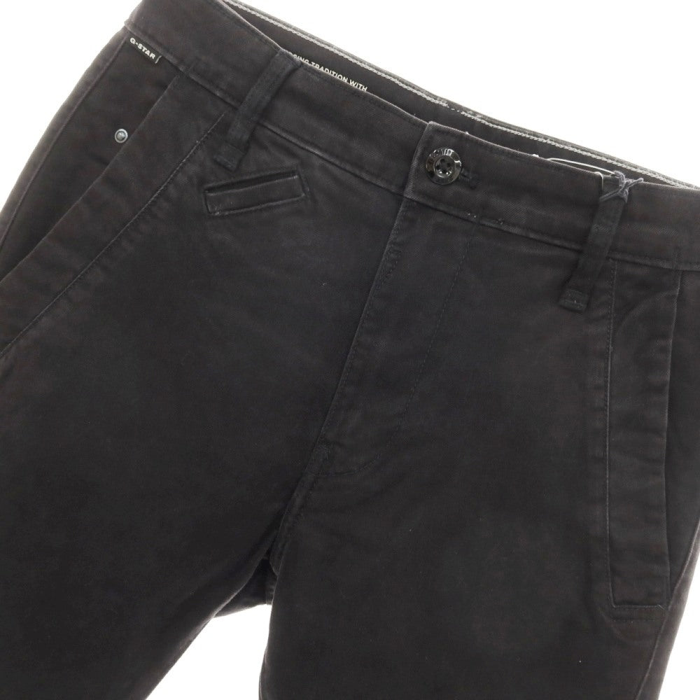 【新品アウトレット】ジースターロウ G-STAR RAW BRONSON 2.0 SLIM CHINO ストレッチコットン チノパンツ ブラック【サイズ26/30】【 状態ランクN- 】【 メンズ 】